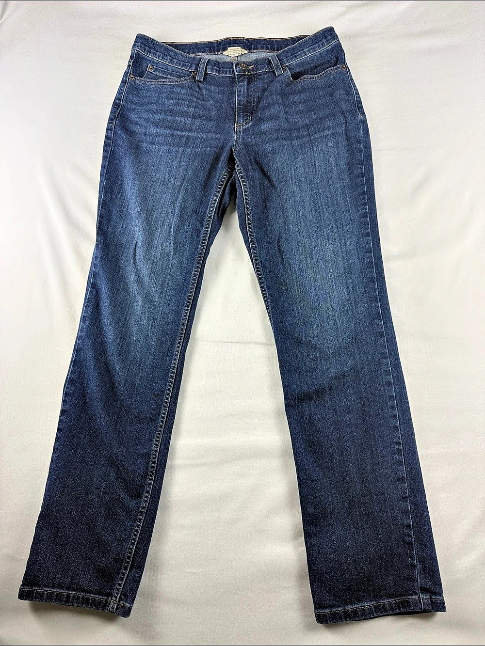 Duluth Trading Straight Leg Jeans Women’s 10 Low Rise Stretch Denim